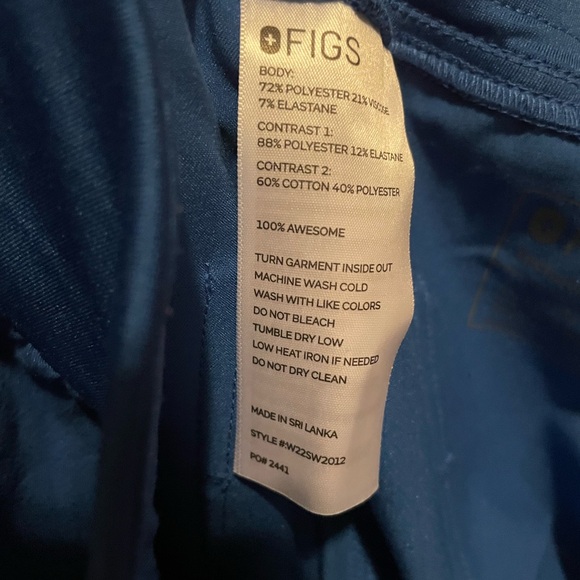 FIGS Blue Scrub Pants - Picture 7 of 7